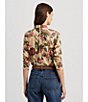 Color:Cream Multi - Image 5 - Courtenay Floral Button Front Long Sleeve Blouse