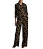 Lauren Ralph Lauren Crepe Belting Print Wide Leg Full Length Coordinating Pants - Image 3