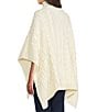 Lauren Ralph Lauren Crest Button Cable Knit Poncho - Image 4