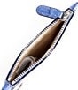 Lauren Ralph Lauren Croc-Embossed Leather Zip Card Case, Color:Blue Lapis - Image 3