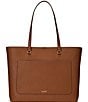 Lauren Ralph Lauren Crosshatch Leather Large Karly Tote Bag, Color:Lauren Tan - Image 2