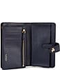 Lauren Ralph Lauren Crosshatch Leather Gold Metal Tech Wristlet, Color:Navy - Image 3