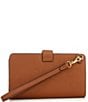 Lauren Ralph Lauren Crosshatch Leather Tech Wristlet, Color:Lauren Tan - Image 2