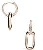 Lauren Ralph Lauren Crystal Pave Link Drop Earrings - Image 2