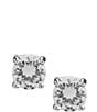 Color:Silver - Image 1 - Cubic Zirconia Earrings