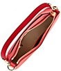 Color:RL 2000 Red - Image 3 - Danni 26 Crosshatch Leather Medium Shoulder Bag