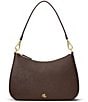 Lauren Ralph Lauren Danni 26 Medium Crosshatch Leather Shoulder Bag - Image 1