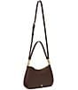 Lauren Ralph Lauren Danni 26 Medium Crosshatch Leather Shoulder Bag - Image 4