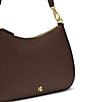 Lauren Ralph Lauren Danni 26 Medium Crosshatch Leather Shoulder Bag - Image 5