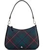 Lauren Ralph Lauren Danni 26 Tartan Crosshatch Leather Shoulder Bag, Color:Deco Tartan - Image 1