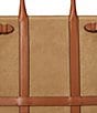 Lauren Ralph Lauren Devyn Suede & Leather Medium Tote Bag, Color:Honey Tan - Image 5