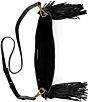 Color:Black - Image 3 - Elaina Butterfly Floral Embossed Leather Fringe Crossbody Bag