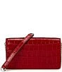 Lauren Ralph Lauren Embossed Crossbody Turn-Lock Tech Case, Color:Red - Image 2