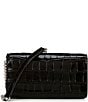 Lauren Ralph Lauren Embossed Crossbody Turn-Lock Tech Case, Color:Black - Image 2