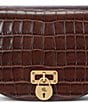 Lauren Ralph Lauren Embossed Medium Tanner Crossbody Bag, Color:Dark Mahogany - Image 6