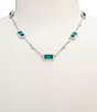 Lauren Ralph Lauren Emerald Station Collar Necklace - Image 1