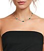 Lauren Ralph Lauren Emerald Station Collar Necklace - Image 2