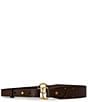 Lauren Ralph Lauren Equestrian D-Ring Studded Leather Belt - Image 1