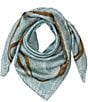 Lauren Ralph Lauren Equestrian Paisley Square Scarf, Color:Aqua Pearl - Image 1