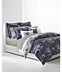 Color:Navy - Image 2 - Eva Floral Comforter Mini Set
