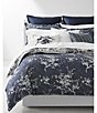 Color:Navy - Image 1 - Eva Floral Duvet Cover Mini Set