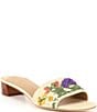 Color:Sand/Sand Multi - Image 1 - Fay Floral-Embroidered Canvas Sandals