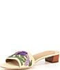 Color:Sand/Sand Multi - Image 4 - Fay Floral-Embroidered Canvas Sandals