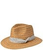 Lauren Ralph Lauren Fabric Band Raffia Fedora Hat,New Products : American Fashion Style Bags On Sale