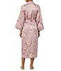 Lauren Ralph Lauren Floral Print Kimono Sleeve Matte Satin Long Robe - Image 2