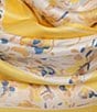 Color:Yellow - Image 3 - Floral Small Diamond Silk Scarf
