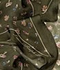 Lauren Ralph Lauren Floral Sprigs Small Diamond Scarf, Color:Olive - Image 3
