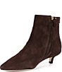 Lauren Ralph Lauren Francesca Suede Point Toe Kitten Heel Booties - Image 4