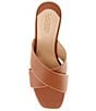 Color:Deep Saddle Tan - Image 5 - Freddi Tumbled Leather Sandals