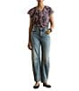 Lauren Ralph Lauren Georgette V-Neck Flutter Sleeve Blouse - Image 3