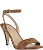 Lauren Ralph Lauren Gracy Leather Python Ankle Wrap Sandals - Image 1