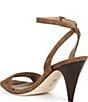 Lauren Ralph Lauren Gracy Leather Python Ankle Wrap Sandals - Image 3