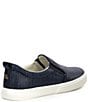 Color:Refined Navy - Image 2 - Haddley Raffia Slip-On Sneakers