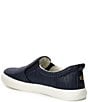 Color:Refined Navy - Image 3 - Haddley Raffia Slip-On Sneakers