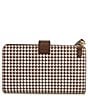 Lauren Ralph Lauren Houndstooth Tech Wristlet, Color:Dark Mahogany/Houndstooth - Image 2