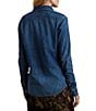 Lauren Ralph Lauren Classic Fit Denim Point Collar Long Sleeve Button Front Shirt - Image 2