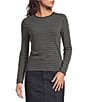 Lauren Ralph Lauren Knit Yarn Dyed Stripe Crew Neck Long Sleeve Pullover Top - Image 1