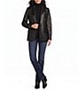 Lauren Ralph Lauren Lambskin Notch Collar Long Sleeves Single Button Blazer - Image 3