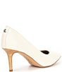Color:Soft White - Image 2 - Lanette Lizard-Embossed Leather Pumps
