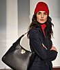 Lauren Ralph Lauren Large Tanner Shoulder Bag, Color:Black - Image 5