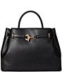 Lauren Ralph Lauren Blaike Large Leather Belted Satchel Bag - Image 1