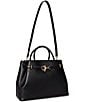 Lauren Ralph Lauren Blaike Large Leather Belted Satchel Bag - Image 4