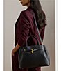 Lauren Ralph Lauren Blaike Large Leather Belted Satchel Bag - Image 6