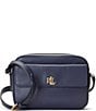 Lauren Ralph Lauren Leather Marcy Camera Crossbody Bag, Color:Navy - Image 1