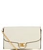 Color:Cream - Image 1 - Leather Adair Wallet Crossbody Bag