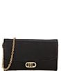 Color:Black - Image 1 - Leather Adair Wallet Crossbody Bag